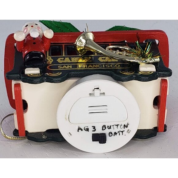 Vintage Christmas Ornament 39 Cable Car Powell Hyde San Francisco - Picture 5 of 6